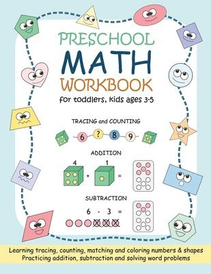 Preschool Math Workbook for Toddlers, Kids Ages 3-5 1