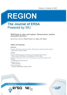 Well-being in Cities and Regions 1
