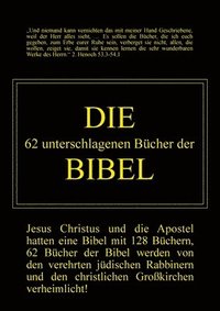 bokomslag Die 62 unterschlagenen Bcher der Bibel