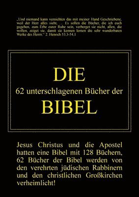 Die 62 unterschlagenen Bcher der Bibel 1