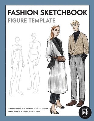 Female & Male Fashion Sketchbook Figure Template 1