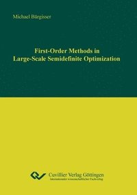 bokomslag First-Order Methods in Large-Scale Semidenite Optimization