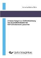 bokomslag Untersuchungen zur Gefriertrocknung von Doxorubicin-beladenen HSPC/Cholesterol-Liposomen