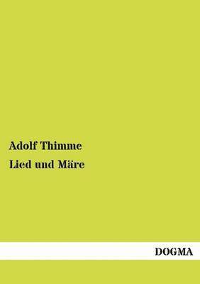 bokomslag Lied und Märe
