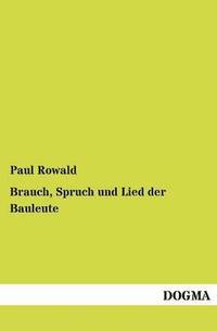 bokomslag Brauch, Spruch und Lied der Bauleute