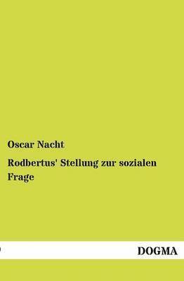 bokomslag Rodbertus' Stellung zur sozialen Frage