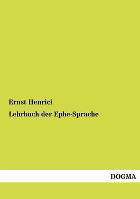 bokomslag Lehrbuch der Ephe-Sprache