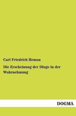 bokomslag Erscheinung der Dinge in der Wahrnehmung