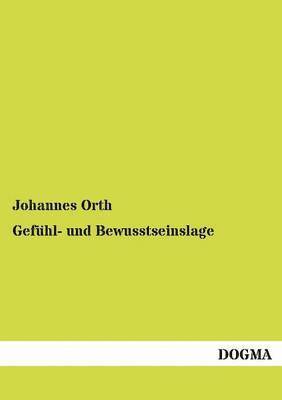 bokomslag Gefühl- und Bewusstseinslage