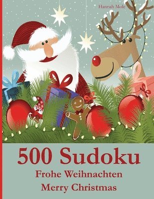 bokomslag 500 Sudoku: Frohe Weihnachten - Merry Christmas