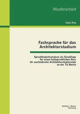 bokomslag Fachsprache fr das Architekturstudium