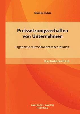 Preissetzungsverhalten von Unternehmen 1