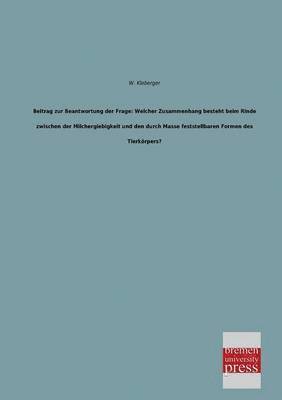 Beitrag Zur Beantwortung Der Frage