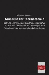 bokomslag Grundriss Der Thermochemie