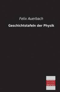 bokomslag Geschichtstafeln Der Physik