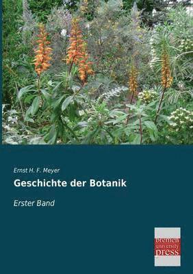 bokomslag Geschichte Der Botanik