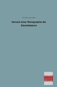 bokomslag Versuch Einer Monographie Der Stachelbeeren