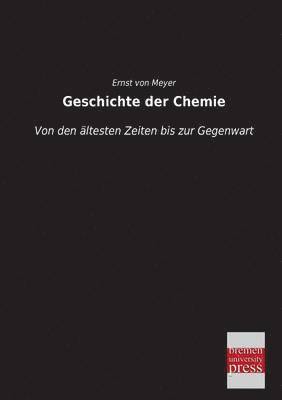 bokomslag Geschichte der Chemie