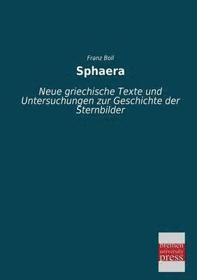 Franz Boll - Sphaera, Häftad