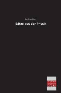 bokomslag Satze Aus Der Physik