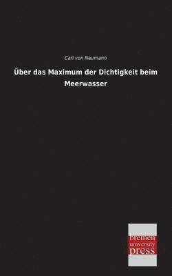 Uber Das Maximum Der Dichtigkeit Beim Meerwassers 1