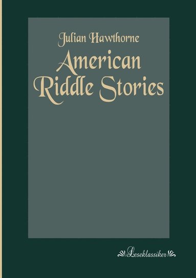 bokomslag American Riddle Stories