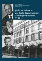 bokomslag Jüdische Richter in der Berlin-Brandenburger Arbeitsgerichtsbarkeit 1933