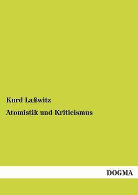 bokomslag Atomistik Und Kriticismus