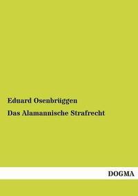 bokomslag Alamannische Strafrecht