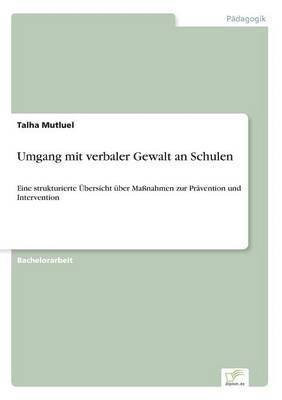 bokomslag Umgang mit verbaler Gewalt an Schulen