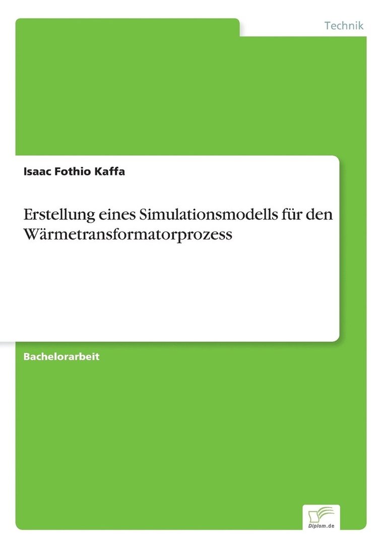 Erstellung eines Simulationsmodells fr den Wrmetransformatorprozess 1