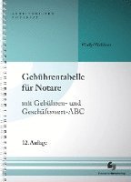 bokomslag Gebührentabelle für Notare