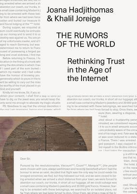 Joana Hadjithomas, Khalil Joreige, Omar Kholeif - Rumors of the World – Rethinking Trust in the Age of the Internet, Häftad