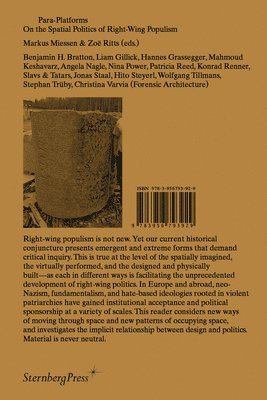 bokomslag Para-Platforms - On the Spatial Politics of Right-Wing Populism