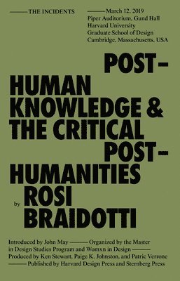 bokomslag Posthuman Knowledge and the Critical Posthumanities