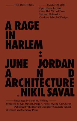 Nikil Saval - Rage in Harlem, Häftad