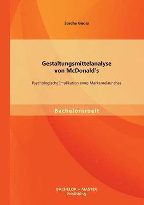 bokomslag Gestaltungsmittelanalyse von McDonald's