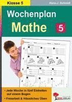 Wochenplan Mathe / Klasse 5