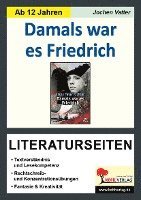 bokomslag Damals war es Friedrich - Literaturseiten