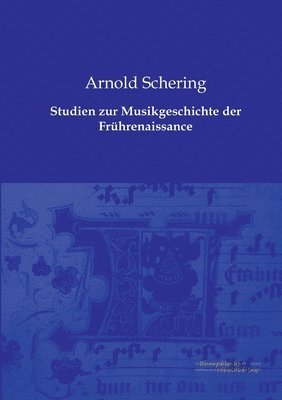 bokomslag Studien zur Musikgeschichte der Frhrenaissance