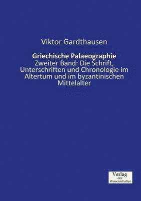 bokomslag Griechische Palaeographie