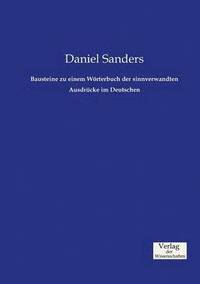 bokomslag Bausteine zu einem Wrterbuch der sinnverwandten Ausdrcke im Deutschen