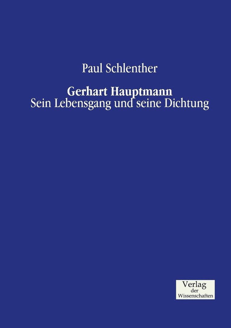 Gerhart Hauptmann 1