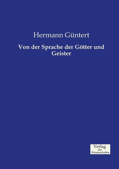 bokomslag Von der Sprache der Gtter und Geister