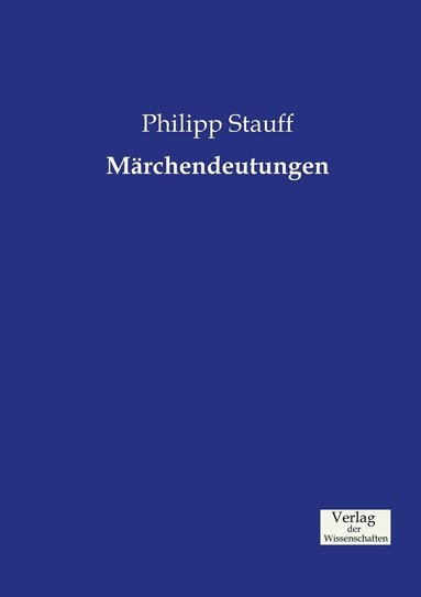 bokomslag Märchendeutungen