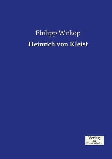 bokomslag Heinrich von Kleist