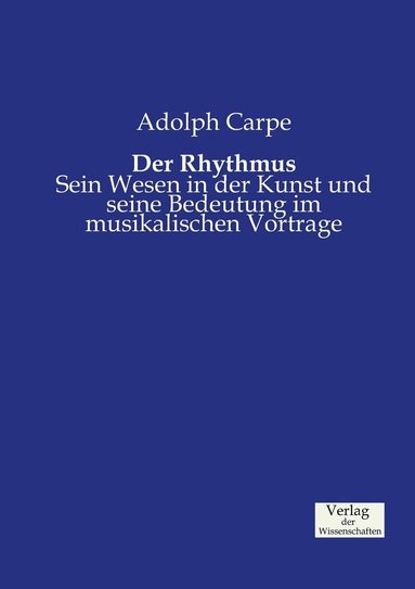 bokomslag Der Rhythmus