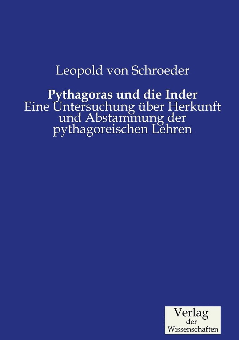 Pythagoras und die Inder 1