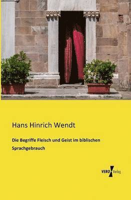 bokomslag Die Begriffe Fleisch und Geist im biblischen Sprachgebrauch