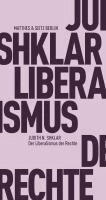 Judith N. Shklar, Hannes Bajohr - Der Liberalismus der Rechte, Häftad